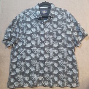 Nat Nast Short Sleeve Men's‎ Shirt Silk/Cotton Blend Large